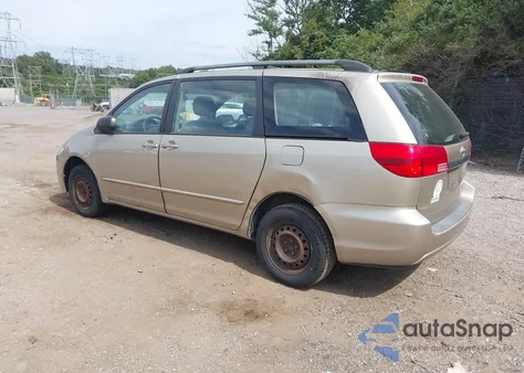 2004 Toyota Sienna Ce из США, поврежденный, VIN 5TDZA23C24S080796